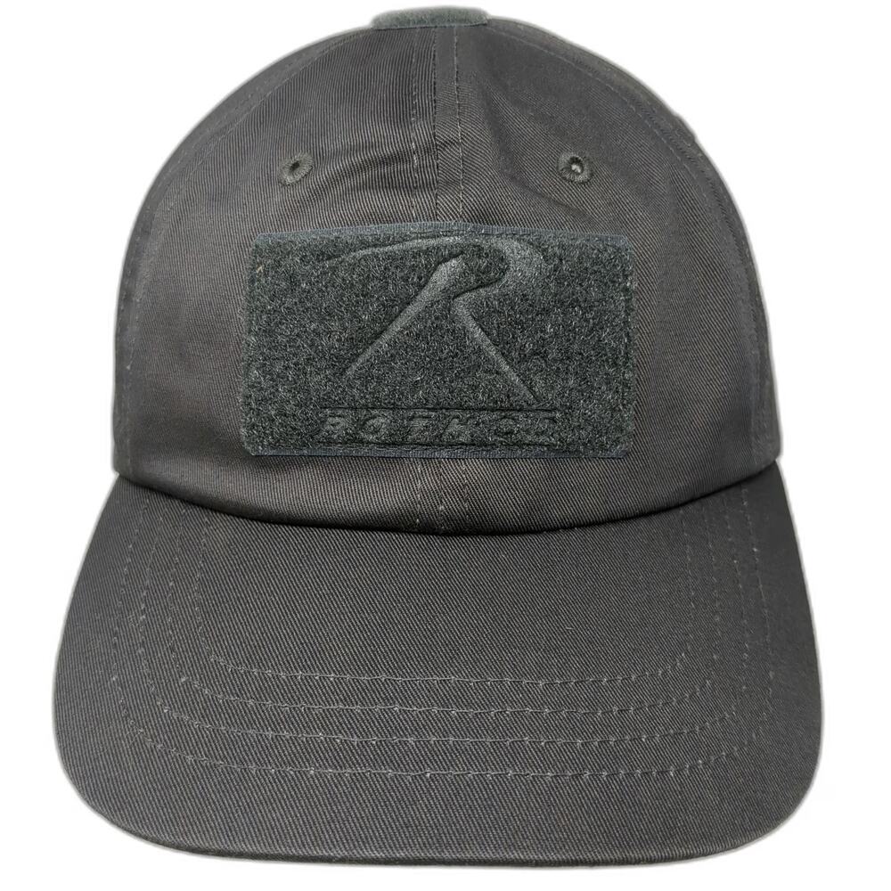 Rothco Baseball Cap Gray One Size Hook Loop Tactical Patch Adjustable Hat